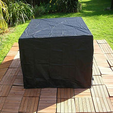 Casa & Giardino Copridivano pieghevole anti-UV impermeabile anti-UV 210D sedie da tavolo copertura protettiva copertura set di mobili For esterni, dimensioni: 242 * 162 * 100cm (nero) Casa & Giardino