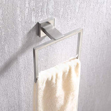 KES Porta Asciugamani Bagno Anello Portasciugamani Adesivo Piazza Acciaio Inossidabile Montaggio Parete Spazzolato, A2480DG-2