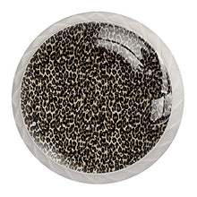 Maniglie per cassetti Manopole per cassetti Manopole rotonde Confezione da 4 per armadietto, cassetti, cassettiere, cassettiere ecc. leopardato