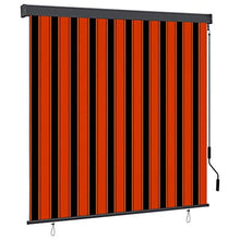 Tenda a rullo per esterni, 170 x 250 cm, arancione e marrone