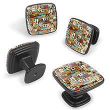 Modello e casa Pomelli per Porta Set di 4 Pomelli per Mobili Manopole per Cassetti Cucina Armadio Vetro