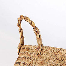 Haude - Cestino in rattan, 16 x 22 x 20 cm, ideale per la casa, il giardino, colore: Rosa grigio