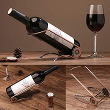 JUSTDOLIFE Supporto del vino da tavola del supporto di bottiglia di vino decorativo casuale creativo del ferro dello scaffale del vino