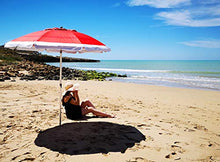 Joy Summer Ombrellone in Alluminio Spiaggia Mare con Camino Anti-Vento Ultra Leggero PANAREA - Rosso