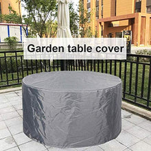 N / A mobili di Copertura Home, Impermeabile Antivento mobili da Giardino UV, coperture Patio Tavolo utilizzato per la Pesante Oxford mobili Panno Rattan,280x100CM,Grigio