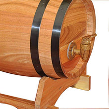 HWhome Botti di Rovere per Uso Domestico Botte di Rovere 3L, Secchio Portaoggetti in Acciaio Inossidabile Adatto per Conservare Il Vino Whisky Rum (Color : Yellow, Size : 3L)