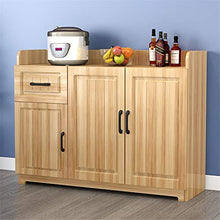 AWYJ Credenza Governo di immagazzinaggio Legno Buffet Server Credenza Consolle Credenza Tavolo con armadi 1 cassetto Tavolo Console (Color : Wood, Size : 120x40x80cm)