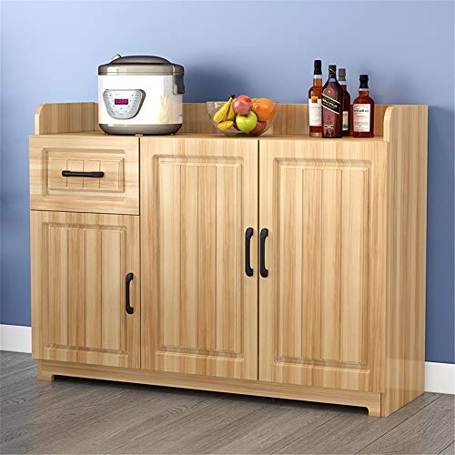 AWYJ Credenza Governo di immagazzinaggio Legno Buffet Server Credenza Consolle Credenza Tavolo con armadi 1 cassetto Tavolo Console (Color : Wood, Size : 120x40x80cm)
