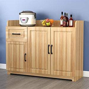 AWYJ Credenza Governo di immagazzinaggio Legno Buffet Server Credenza Consolle Credenza Tavolo con armadi 1 cassetto Tavolo Console (Color : Wood, Size : 120x40x80cm)