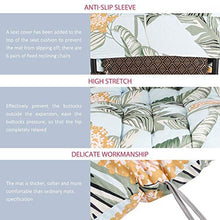 Cuscino per Sdraio da Giardino Cuscino Sdraio Imbottita Relax con Cappuccio Antiscivolo Hawaiano Stile per Salotto Sala Spiaggia Giardino (verde)