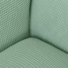 BingBing Spandex Colore Solido Copridivano Elasicizzato Antiscivolo Fodera Protettiva per Divano Protector, Verde, 3 Posti