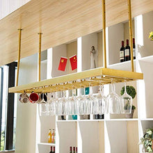 Yxsd Wine lovers mobili da bar e soffitto montato appeso Stemware vino rack rack in metallo vino bicchiere organizzatore rack porta calice vino argento bar sala da pranzo mobili