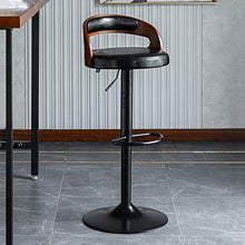 DJFIOSD Sedie da Bar con Sollevamento Schienale per La Casa, Sgabello per Sedia da Bar in Metallo Minimalista Nordico La Sedia in Pelle PU E Cotone può Essere Utilizzata in Bar, Ristoranti,B