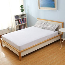 Coprimaterasso Matrimoniale Impermeabile 140 x 200 cm Coprimaterasso in Tessuto Cotone Spugna Copri Materassi Traspirante con Angoli Elastici Fino a 30cm Anallergico Antiacari Antibatterico