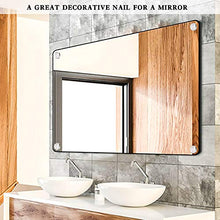 Vite Per Specchio,Chiodo Decorativo In Acciaio Inossidabile Da Tavolo a Specchio*20,Incluso Tappo a Vite,Utilizzato Per:Tavolino,Armadio,Specchio