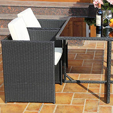 Set di Mobili da Giardino per Esterni, 5 Pezzi per Giardino Domestico da Giardino per Tutte Le Stagioni Sedia di Vimini Set di Conversazioni Mobili in Rattan Combinati