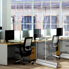 Protezione per Starnuti da Terra/Scudo da Starnuto Portatile, Separatore Pop-up in PVC, Montaggio Facile e Veloce, 5 Dimensioni