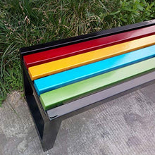 DCCYZ-YJ Sedia for Esterni da Giardino Sedia a 3 posti all'aperto Patio Garden Bench Portico di sede della Sedia con Telaio in Acciaio Costruzione Solida (Size : L100CM*W37CM*H45CM)