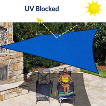 Vele ombreggianti Tenda Balcone Giardino Crema Solare e Resistente Ombra Traspirante terrazza Tempo, Tenda Rettangolare Idrorepellente, Azzurro, 3x5m