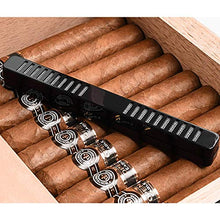ShiSyan Cigar Box, Cigar Humidor, Solido Legno di Cedro Idratante Box, Cabinet Sigaro Good Mood, Good Life (Colore: Nero)