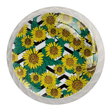 Maniglie per cassetti Manopole per cassetti Manopole rotonde Confezione da 4 per armadietto, cassetti, cassettiere, cassettiere ecc - Fiore
