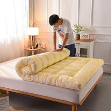 Hotel d'alta qualità del cappello a cilindro, Futon coprimaterasso coprimaterasso giapponese Memory Foam Futon coprimaterasso coprimaterasso di cotone imbottito materasso pieghevole antiscivolo cappel