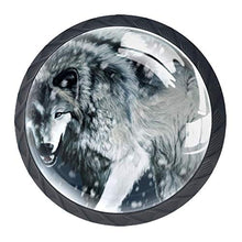 Lupo delle nevi 4 PCS Pomelli per Porta, Pomolo per Mobile, Pomelli per Mobili con Viti, Maniglia per Armadietto, Pomelli per Porta, Pomelli per Cassetti per Porta, Armadio, Cassetto e Credenza
