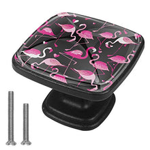 Fenicottero rosa 4 PCS Pomelli per Porta, Pomolo per Mobile, Pomelli per Mobili con Viti, Maniglia per Armadietto, Pomelli per Porta, Pomelli per Cassetti per Porta, Armadio, Cassetto e Credenza