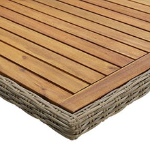 Qnotici Tavolo da Pranzo da Giardino Tavolo da Campeggio Tavolo da Buffet Tavolo da Festa tavolino da Giardino 200x100x74 cm polyrattan Marrone