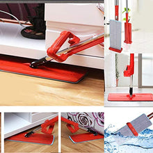 SSAYY Mop Mop Rotanti per Uso Domestico Rotanti A 360 Gradi Mop per La Pulizia del Pavimento del caffè Rosso E Leggero