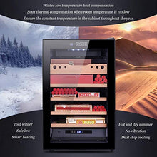 WRJY Humidor Armadio per sigari Mini Armadio idratante per Uso Domestico Armadio elettronico a Temperatura costante Armadio per sigari in Legno di Cedro Scaffale Piatto Completo (Colore