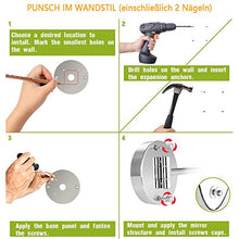 Specchio da trucco illuminato, montaggio a parete, ingrandimento 10x, specchio cosmetico e USB ricaricabile, touch screen a doppio lato, dimmerabile, illuminazione a LED, fissaggio senza fori