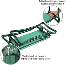 Inginocchiatoio panchina con morbido cuscinetto portatile sgabello da giardinaggio con grande tasca per attrezzi per il giardinaggio resistente pieghevole sgabelli da giardino