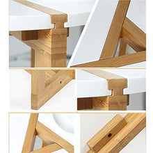 Wisfor Moderno Tavolino Bianco, Tavolino Rotondo da caffè Elegante Chic in Legno, per Soggiorno Balcone Camera da Letto Hotel, 40 x 41 cm