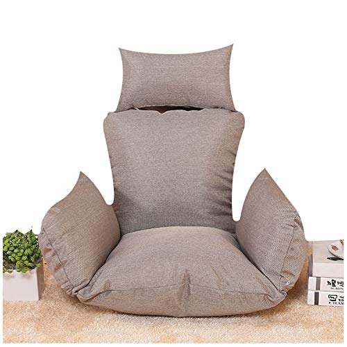 YAYONG Cuscino Sedile Altalena Nest Spessa Impermeabile Lavabile Appeso Uovo Amaca Cuscini per Sedie Grigio (Solo Cuscino)