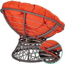 eewopjkj Grande Cuscino Rotondo per Sedia Cuscino per Sedia a Dondolo Addensato per Esterno Cuscino per Sedile in Vimini in Rattan Appeso a Cesto Cuscino di Ricambio per Nido (Non Inclusa la Sedia)