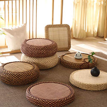 LTINN Cuscino da Pavimento Tatami, Materiale Naturale, Scheletro in Legno massello, Fatto a Mano, Resistente, Cuscino per la Cerimonia del tè per Uso Domestico