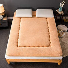 JYMBK Caldo Spesso Materasso Multi-Scopo Doppia Portatile Singolo Dormire Mat Pavimento Tatami Pad Pieghevole Morbido Confortevole Peluche Materassino Bianca 100x200cm(39x79inch)