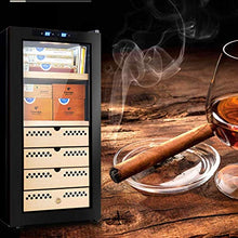 Umidificatori,Armadietto Per Sigari Multistrato Temperatura E Umidità Costanti Armadietto Per Sigari Elettronico Domestico Armadio Per Vino In Legno Di Cedro Armadietto Per L'Idratazione Del Tè (Colo