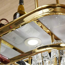 Portabicchieri In Ferro Stile Europeo A 2 Livelli Laminato Acrilico Con Portabottiglie Per Vino Capovolto A Led Portabottiglie Per Bicchieri Da Champagne Portabicchieri Per Bar Cucina Club Rack, 60 C