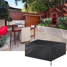 Fodere per mobili da giardino 123x123x74cm, fodere per mobili, fodere per tavoli e sedie da esterno impermeabili, antipioggia per pioggia e neve, antivento, antistrappo, resistenti ai raggi UV, p