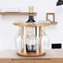 YAeele. Legno Wine Rack, di Legno di bambù Governo del Vino Creativo semplicità Governo del Vino, 6 Rack