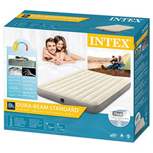 Intex Airbed Materasso Deluxe Singolo Classic Dura Beam Con Tecnologia Fiber Tech, Tinta Unita, Multicolore, 99 X 191 X 25 Cm
