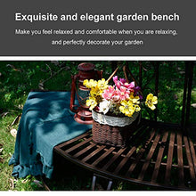 Panche da giardino realizzate con vecchi sedili in metallo, sgabello semicircolare per mobili da giardino in stile antico, sgabello rotondo con sedile in ferro curvo per il tempo libero Panche