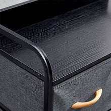 XHCP Cassettiera con 4 cassetti Credenza da Soggiorno Tavolino con cassetti per cameretta Camera da Letto Guardaroba Cameretta Giochi per Bambini Giocattolo Tessuto Antracite Finitura n