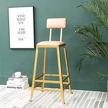 Luce di Alta qualità e Bellezza Sedia da Bar di Lusso Leggera nordica caffè Ristorante Sgabello Alto for Il Tempo Libero (Una Sedia da Bar Nera 75 cm) ， Uso specifico: Sgabello da Bar