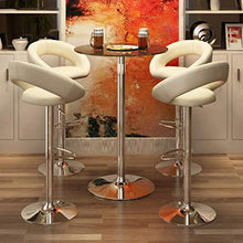 BDLYZ Yxsd Bar sgabelli da Bar Sedia Regolabile in Altezza Sdraio Moderna in Acciaio Inox Cucina Colazione sgabelli Alti Sedie Bianche