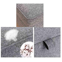 LXESWM Pouf Panca Ottomana Pieghevole Scarpe Panca Poggia Piedi Bagagli Ottomana Bench Scarpe Banco Divano-Letto fine Sgabello Storage Box 丨 Solide Gambe in Legno 丨 Copertina in Lino Cotone