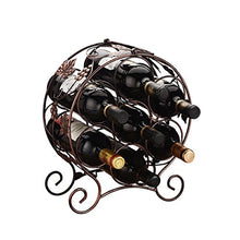 Portabottiglie da vino da esposizione europea in ferro battuto portabottiglie portabottiglie multi vino