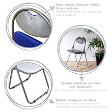 Harbour Housewares Sedia Pieghevole da Ufficio Imbottita - Rosso